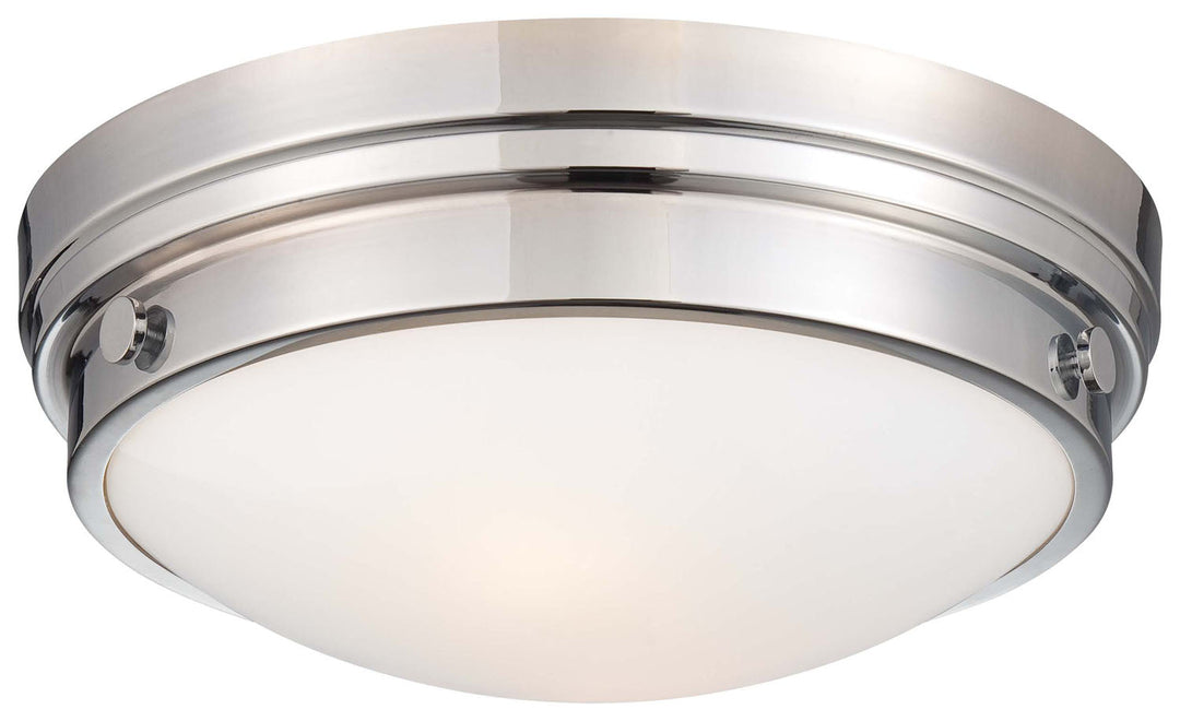 Minka Lavery Two Light Flush Mount in Chrome