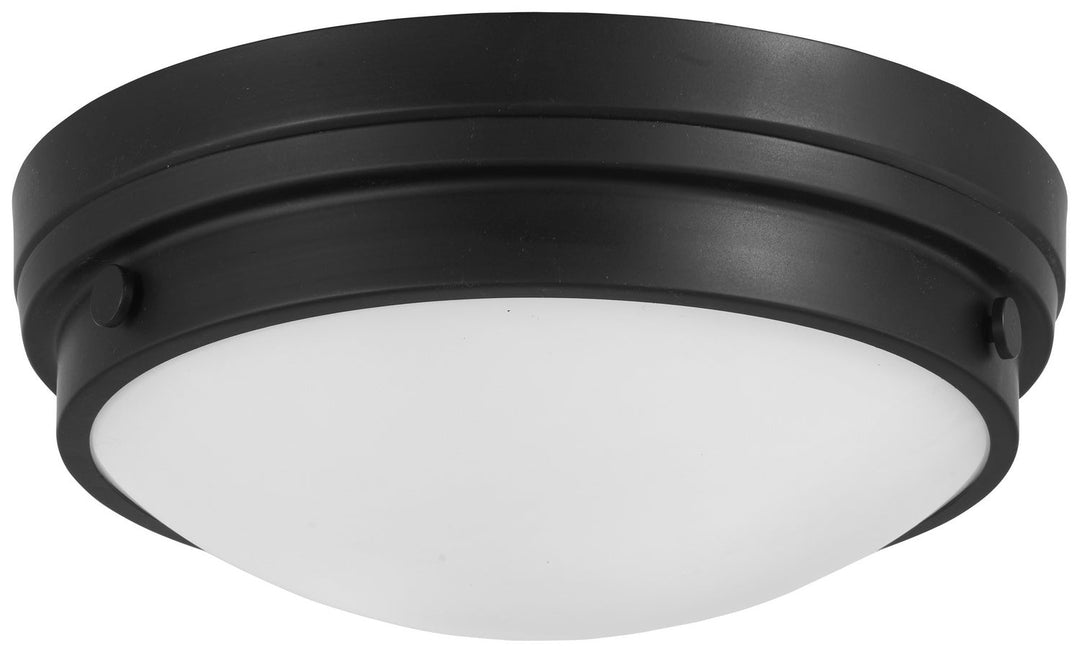 Minka Lavery Two Light Flush Mount in Coal