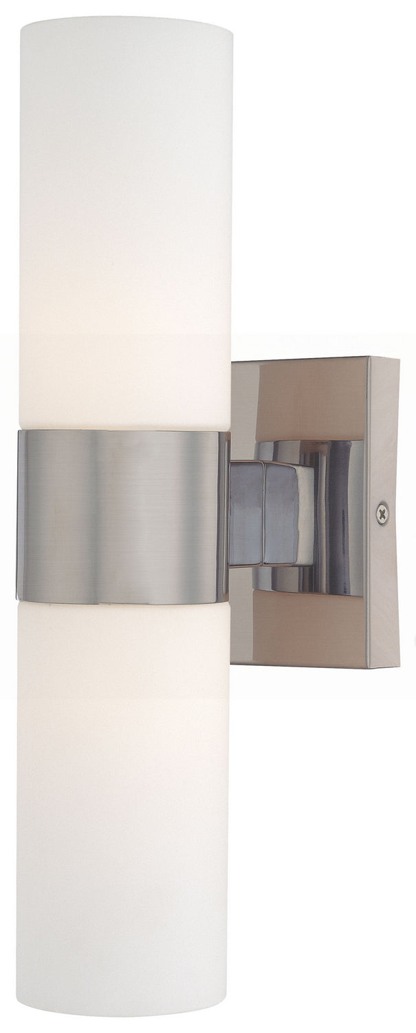 Minka Lavery Two Light Wall Sconce in Brushed Nickel
