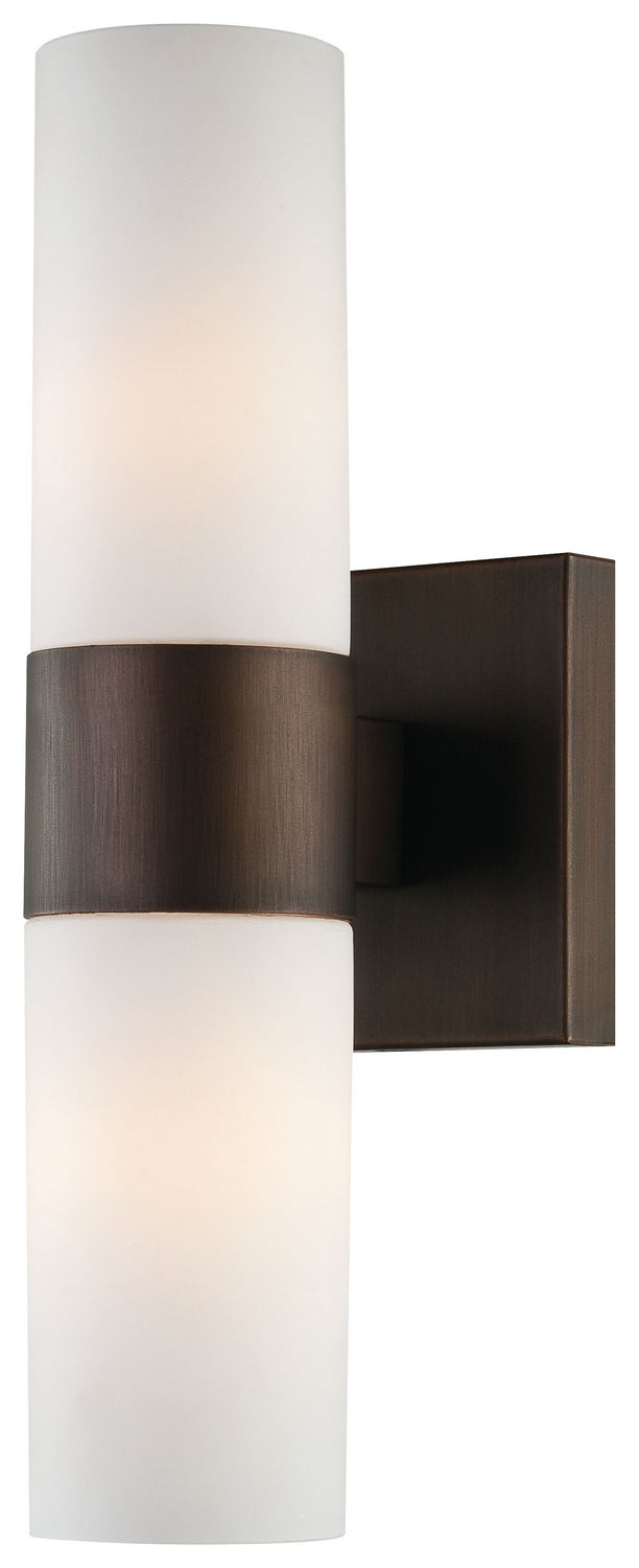 Minka Lavery Two Light Wall Sconce in Copper Bronze Patina