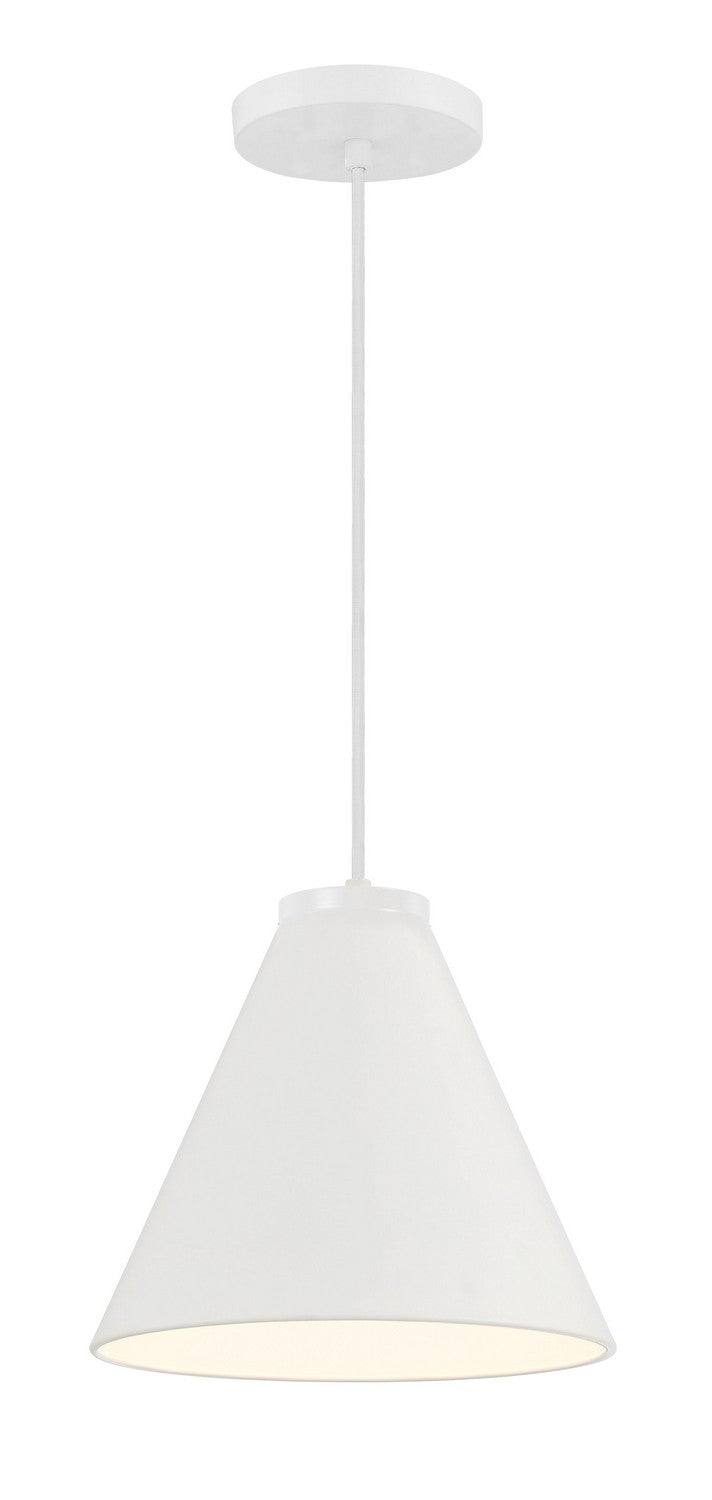 Minka Lavery Vantage Pendants One Light Hanging Lantern in White