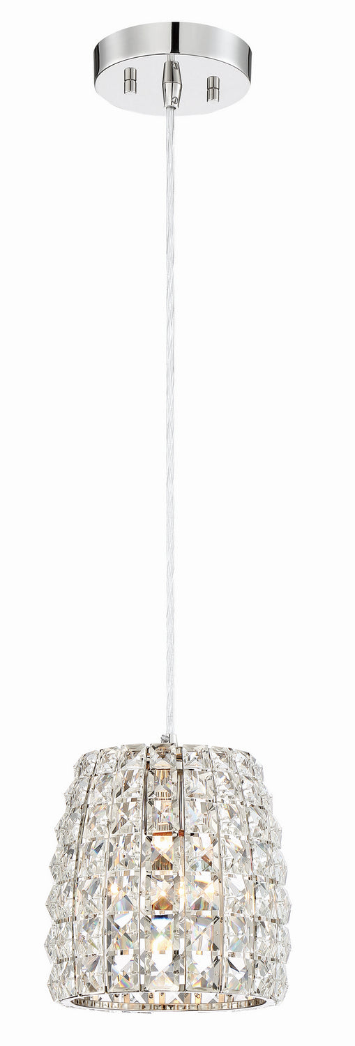 Minka Lavery Via Roma One Light Mini Pendant in Polished Nickel
