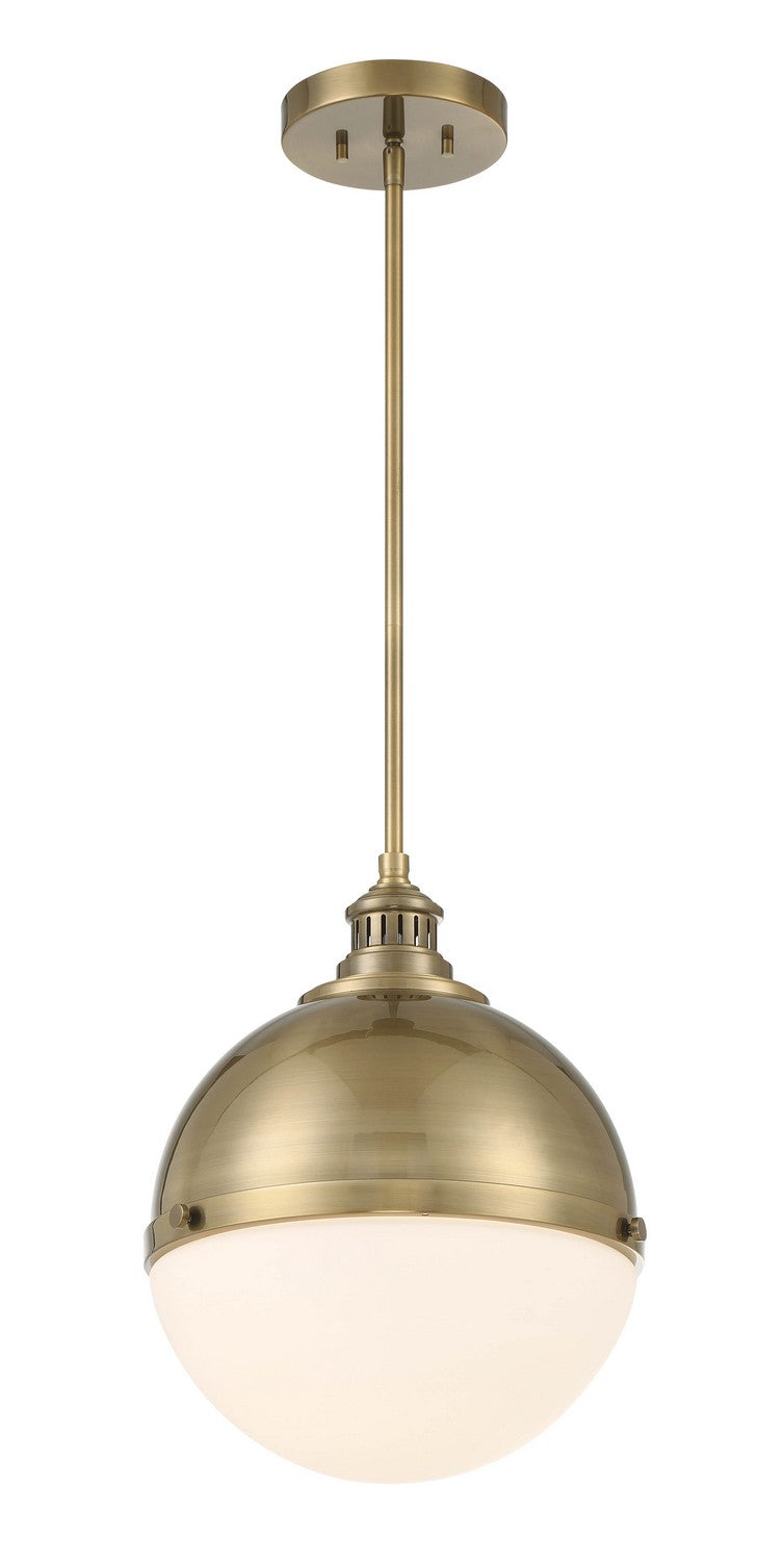 Minka Lavery Vorey One Light Pendant in Oxidized Aged Brass