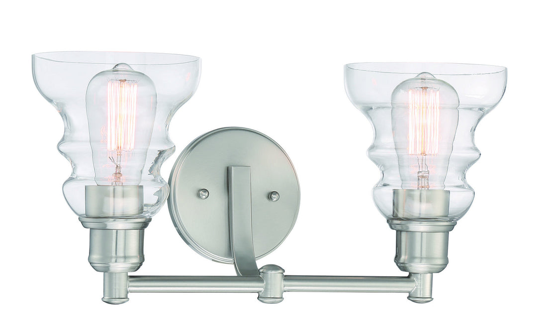 Minka Lavery Waterbury Two Light Bath in Brushed Nickel
