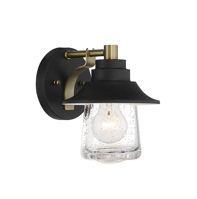 Minka Lavery Westfield Manor One Light Bath in Sand Coal with Soft Brass