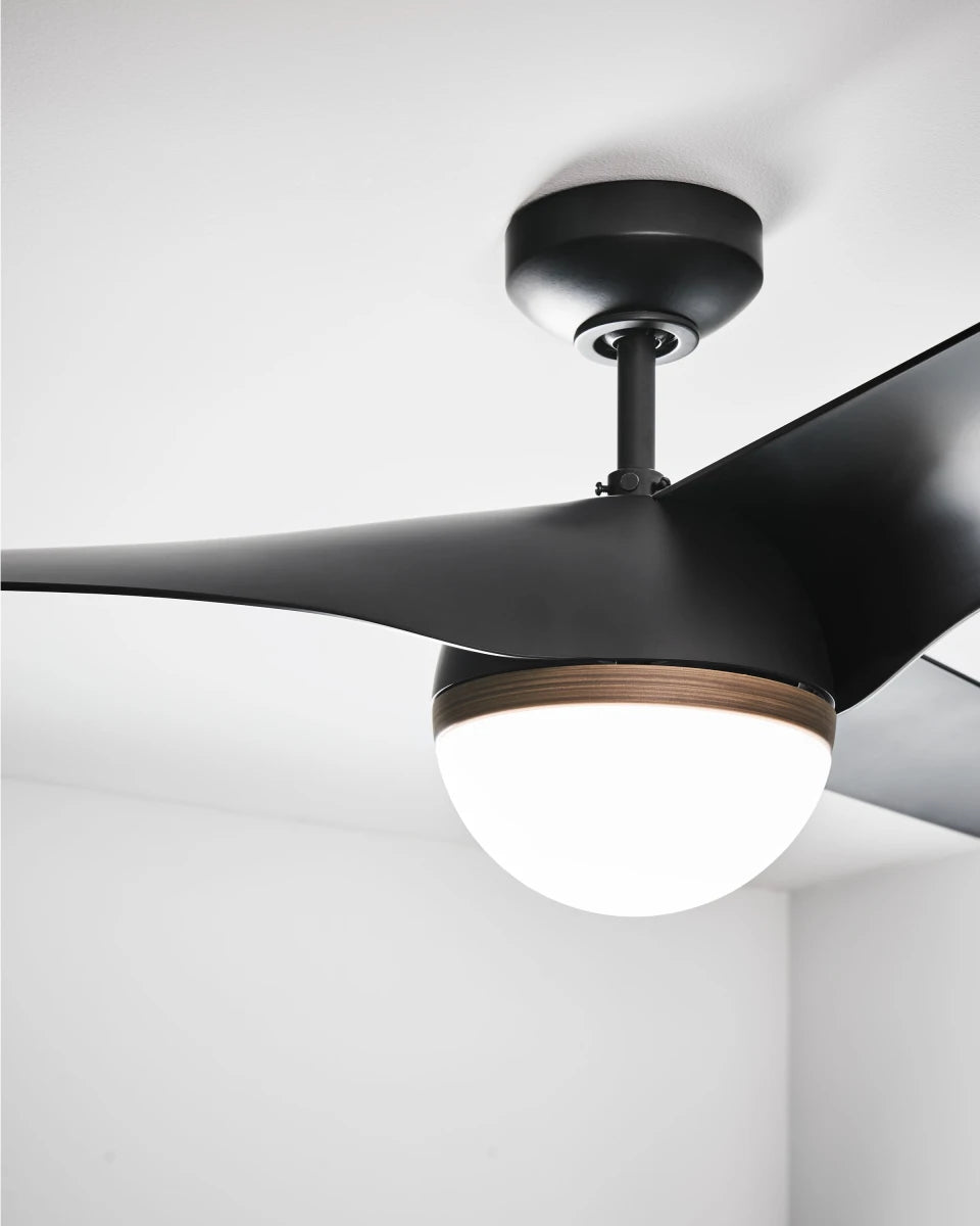 Visual Comfort Akova 56" Indoor/Outdoor DC Ceiling Fan with 20W LED Light plus Remote