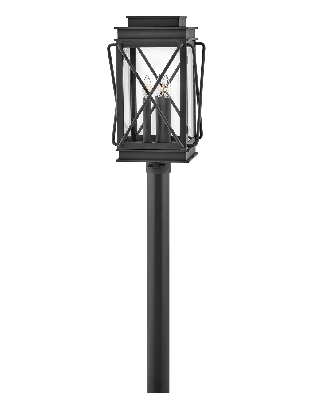 Montecito LED Post Top or Pier Mount Lantern in Museum Black