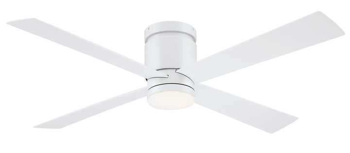 Fanimation Kwartet 52" Flushmount Indoor/Outdoor Ceiling Fan with 18W LED Light and Remote Control