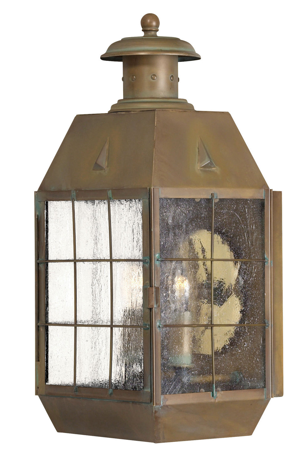 Nantucket LED Wall Mount in Aged Brass