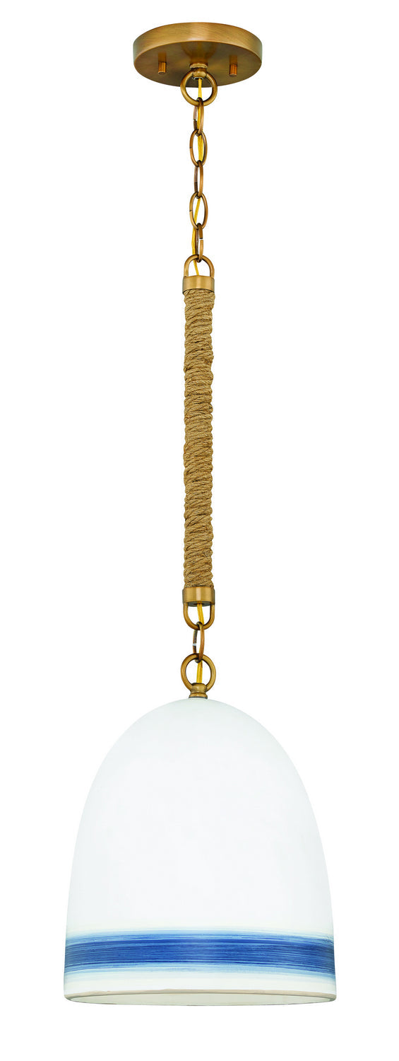 Nash LED Pendant in Heirloom Brass