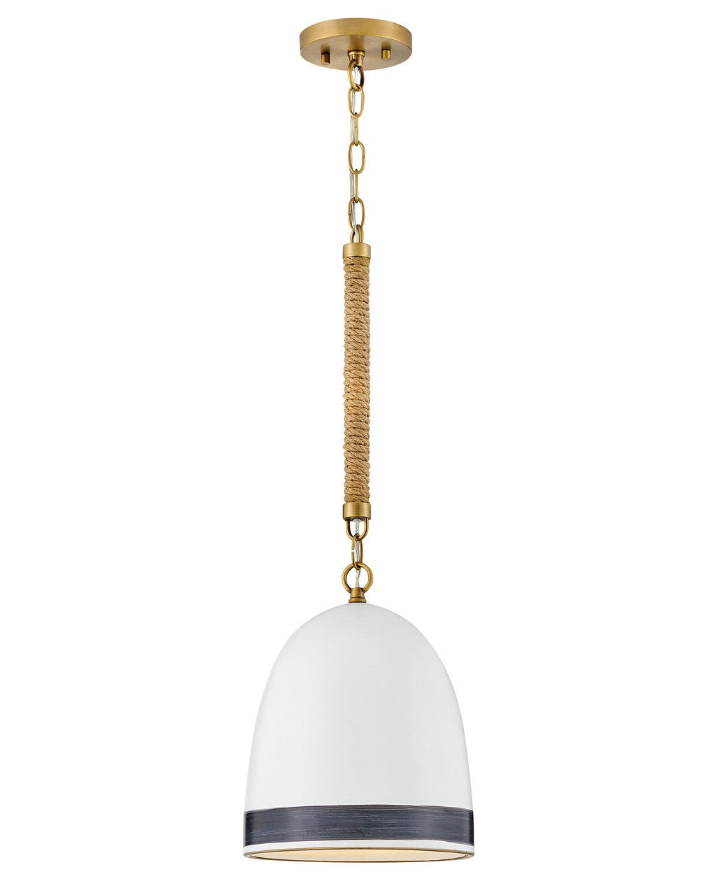 Nash LED Pendant in Heritage Brass