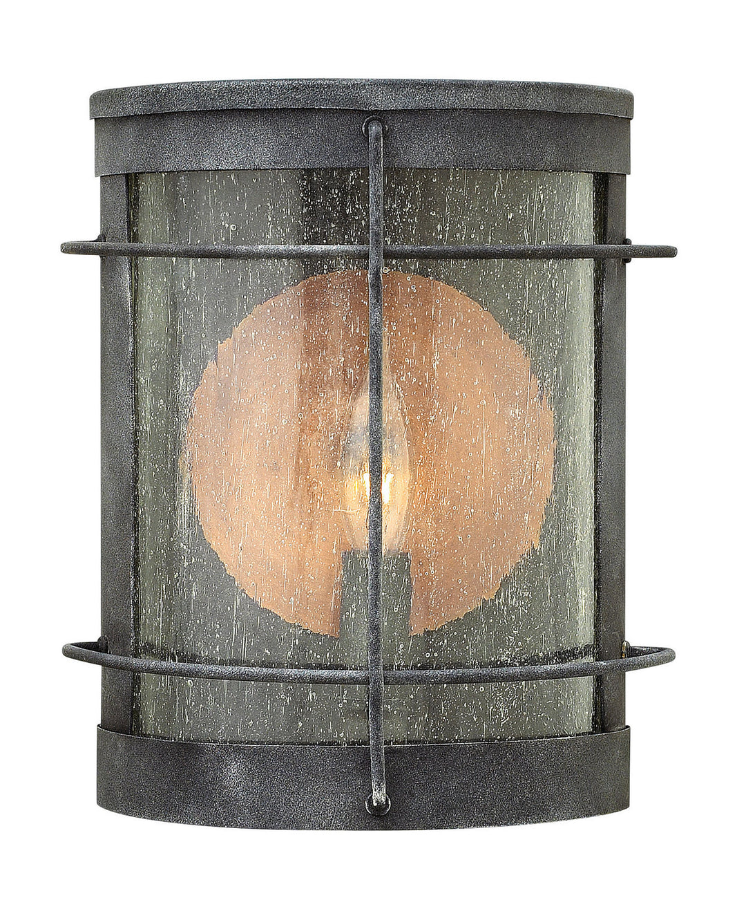 Newport LED Wall Mount in Aged Zinc