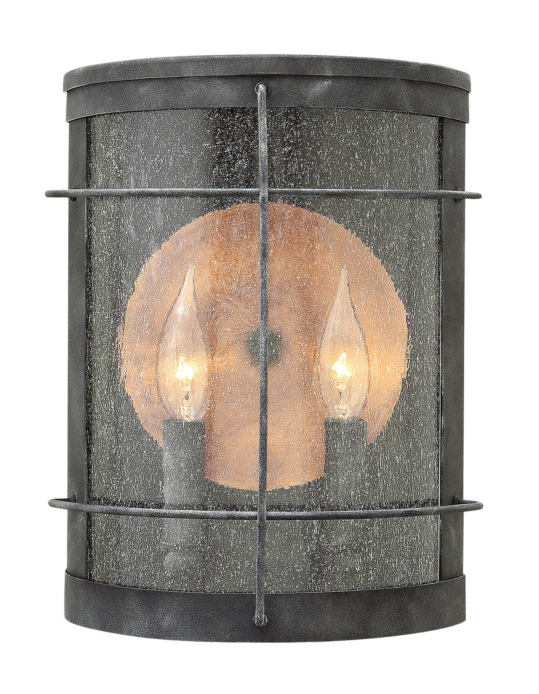 Newport LED Wall Mount in Aged Zinc