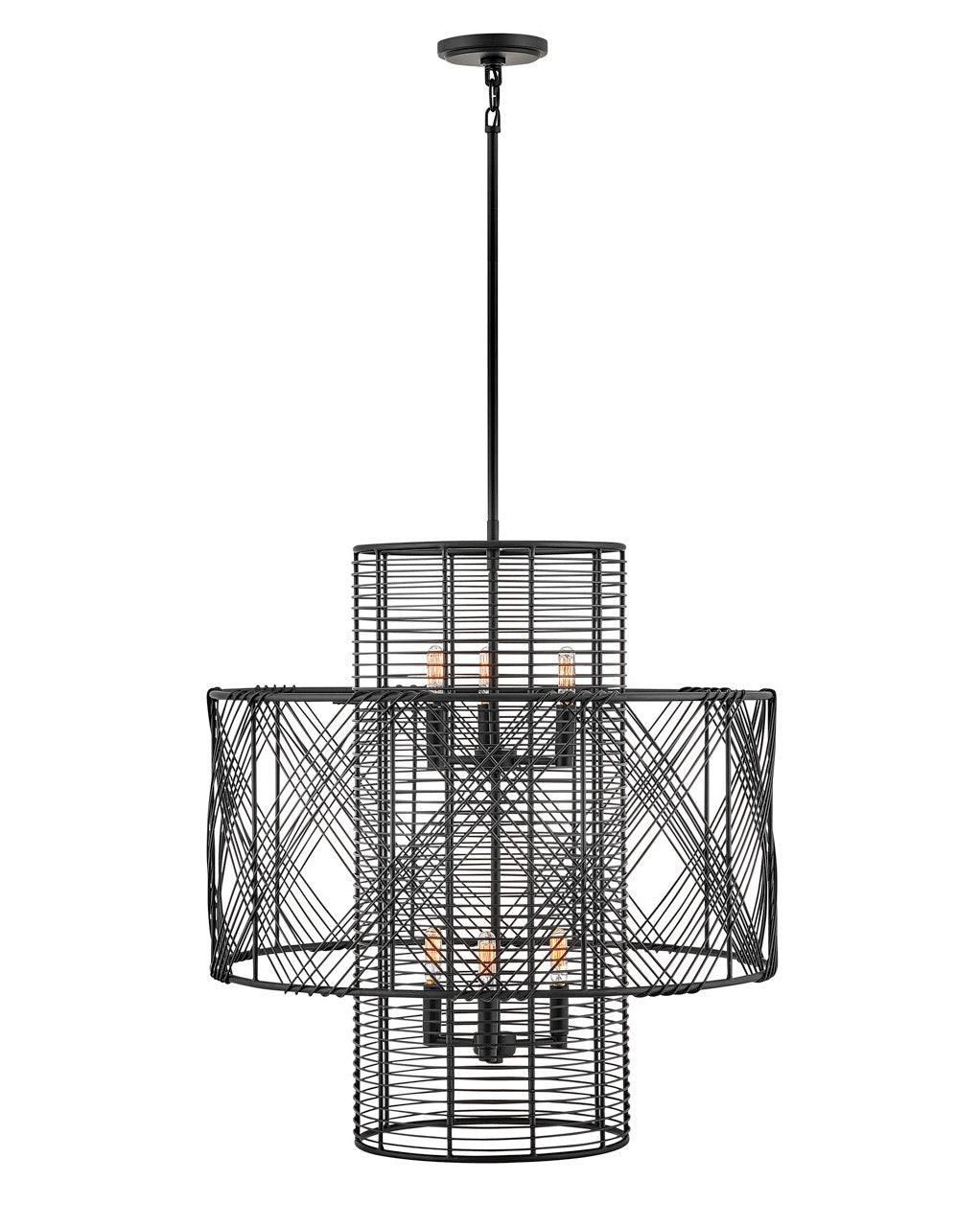 Nikko LED Chandelier in Black