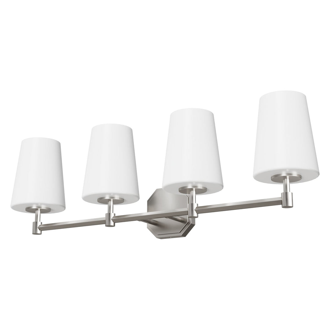Nolita Four Light Vanity in Brushed Nickel