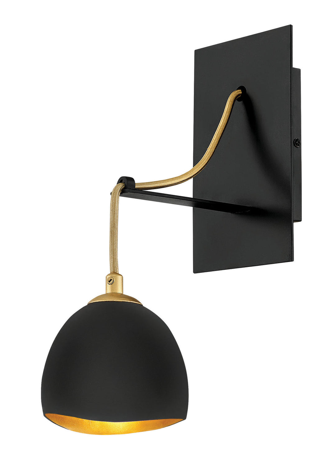Nula LED Wall Sconce in Shell Black