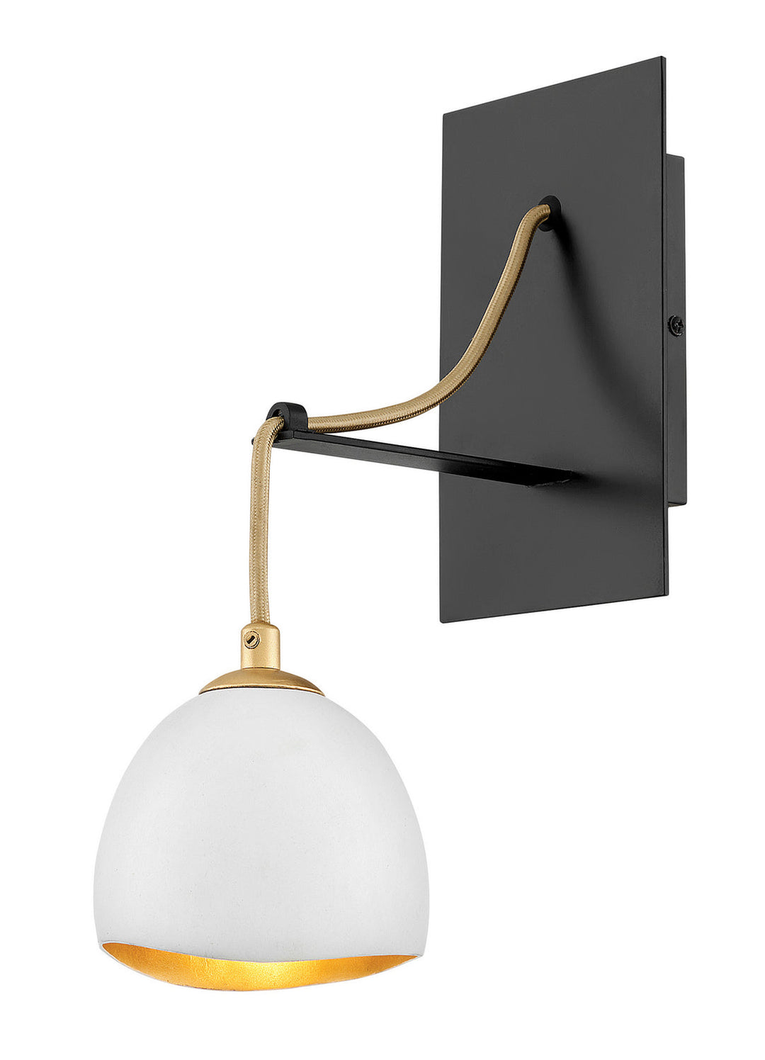 Nula LED Wall Sconce in Shell White