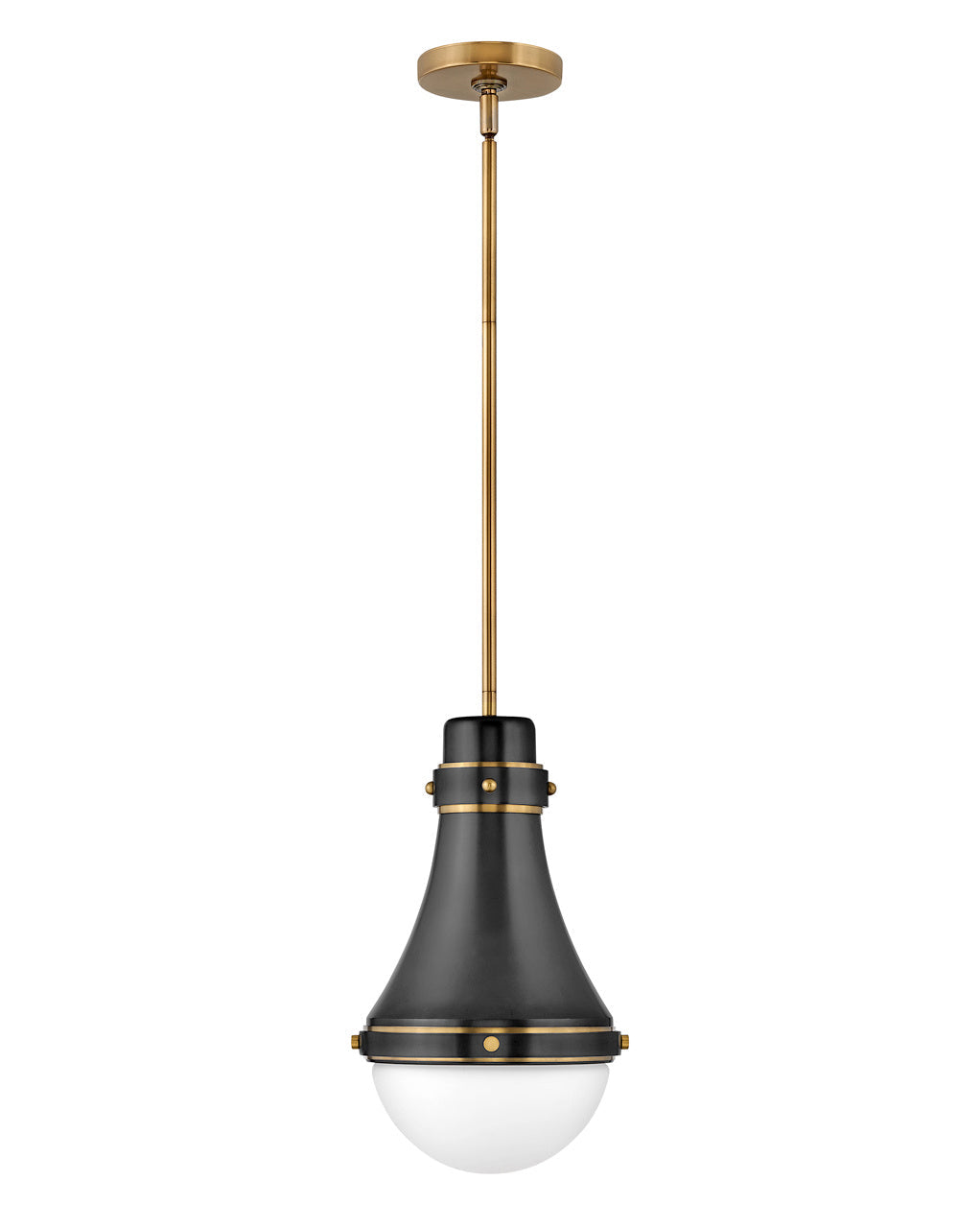 Oliver LED Pendant in Black