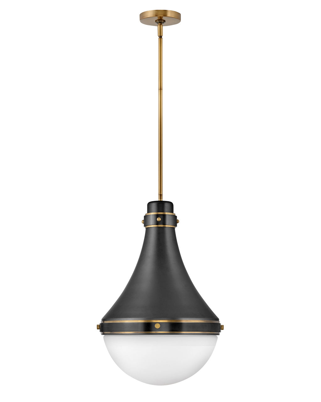 Oliver LED Pendant in Black