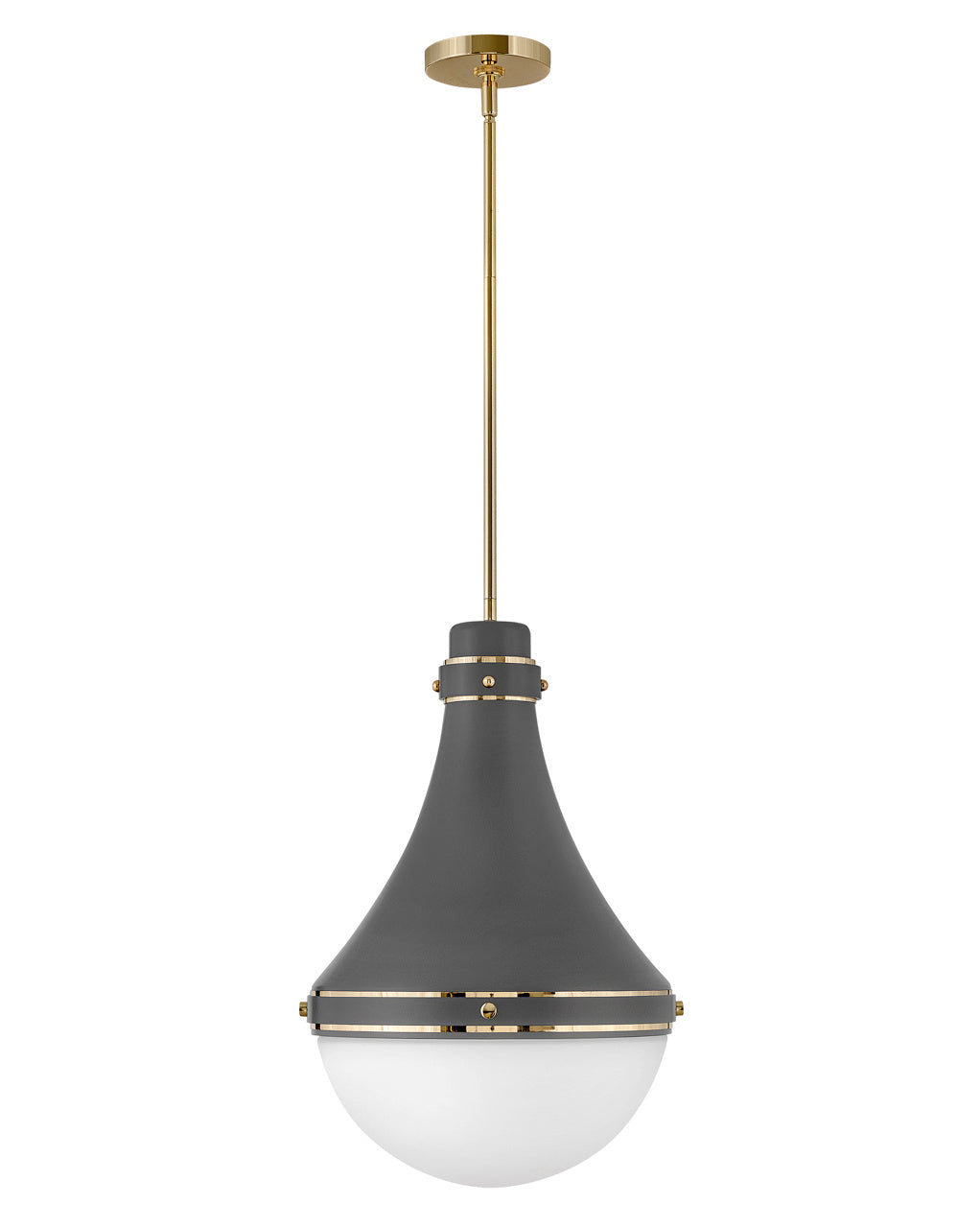 Oliver LED Pendant in Dark Matte Grey