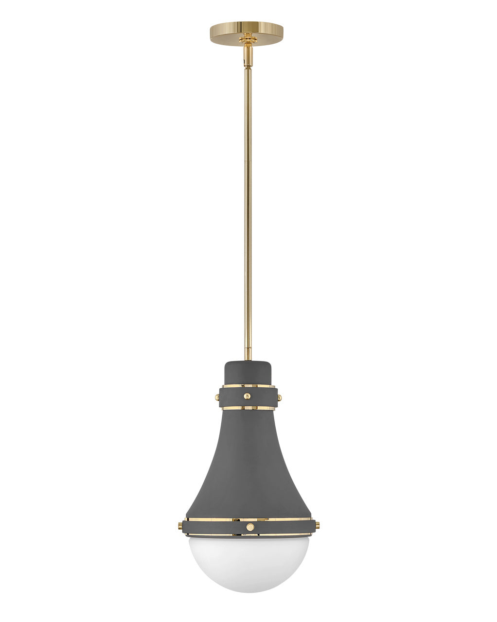 Oliver LED Pendant in Dark Matte Grey