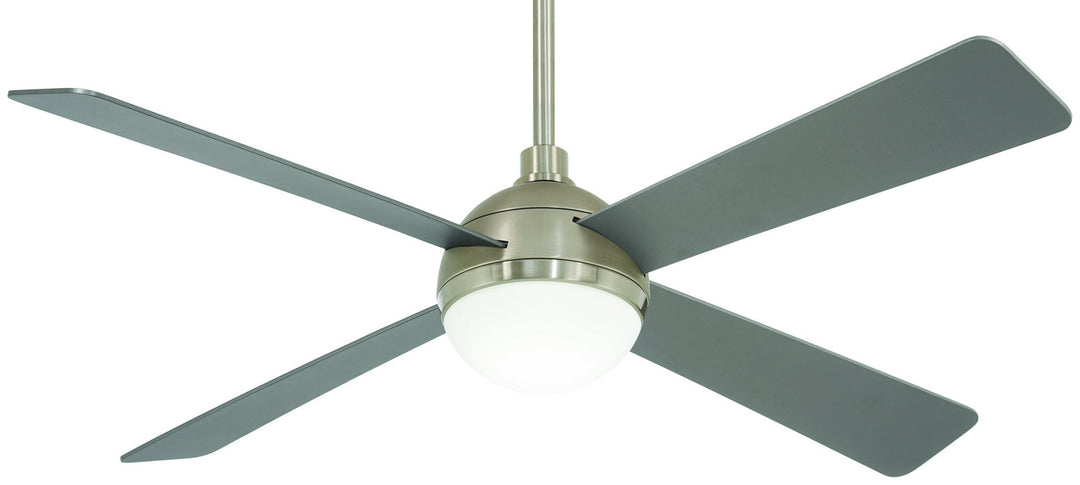 Orb Led 54" Ceiling Fan in Brushed Steel W/ Brushed Nicke