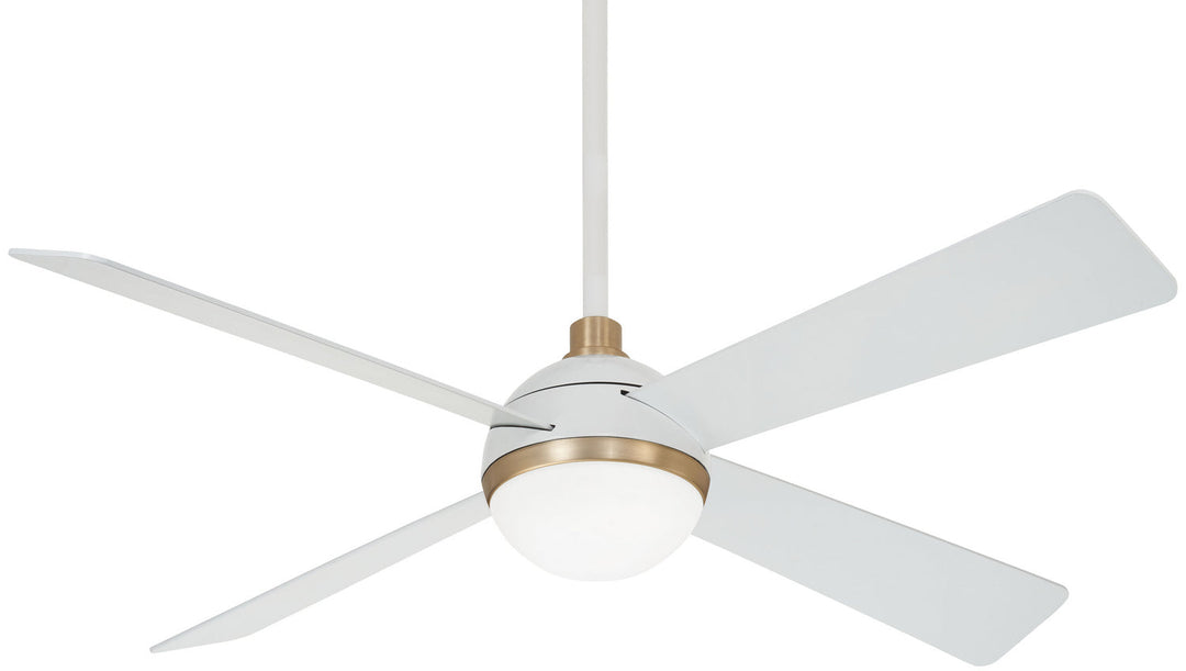 Orb Led 54" Ceiling Fan in Flat White
