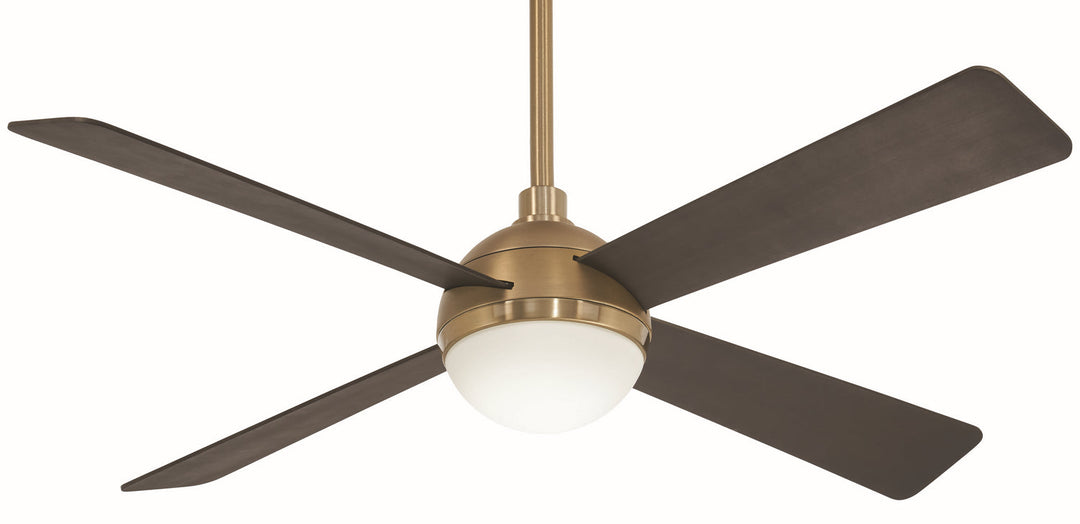Orb Led 54" Ceiling Fan in Soft Brass