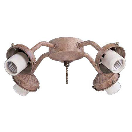 Others Collection Fan Four Light Fan Light Kit in Ancient Stone