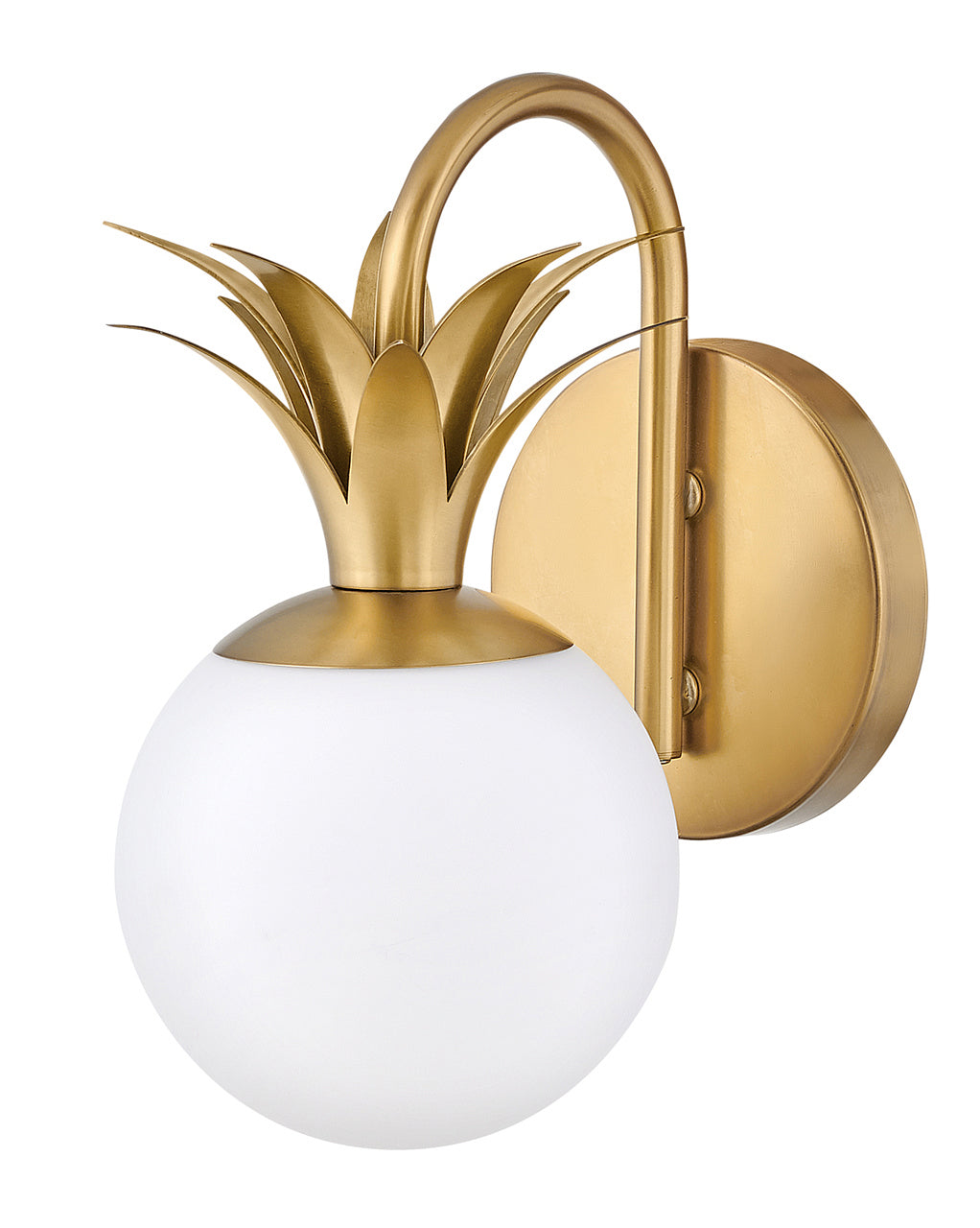 Palma LED Vanity in Heritage Brass