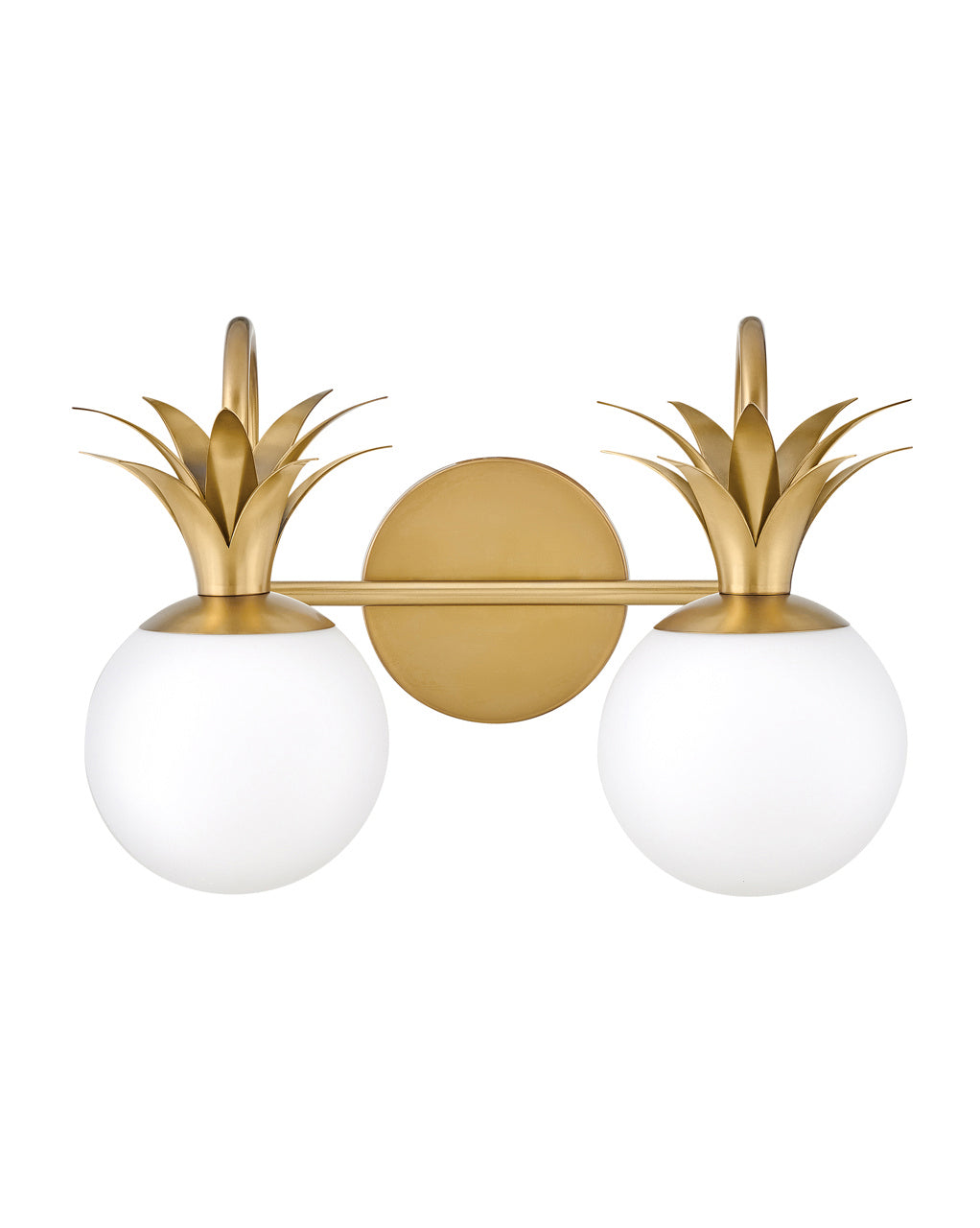 Palma LED Vanity in Heritage Brass