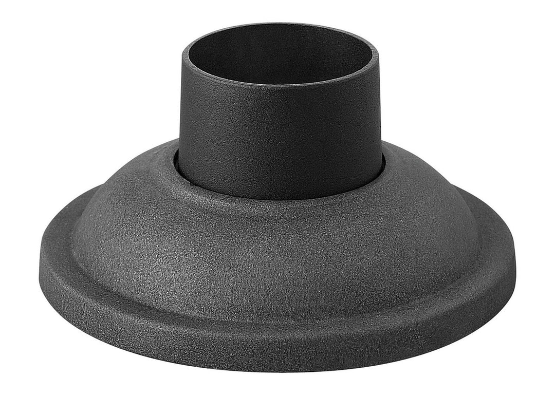 Pier Mount Base in Aged Zinc