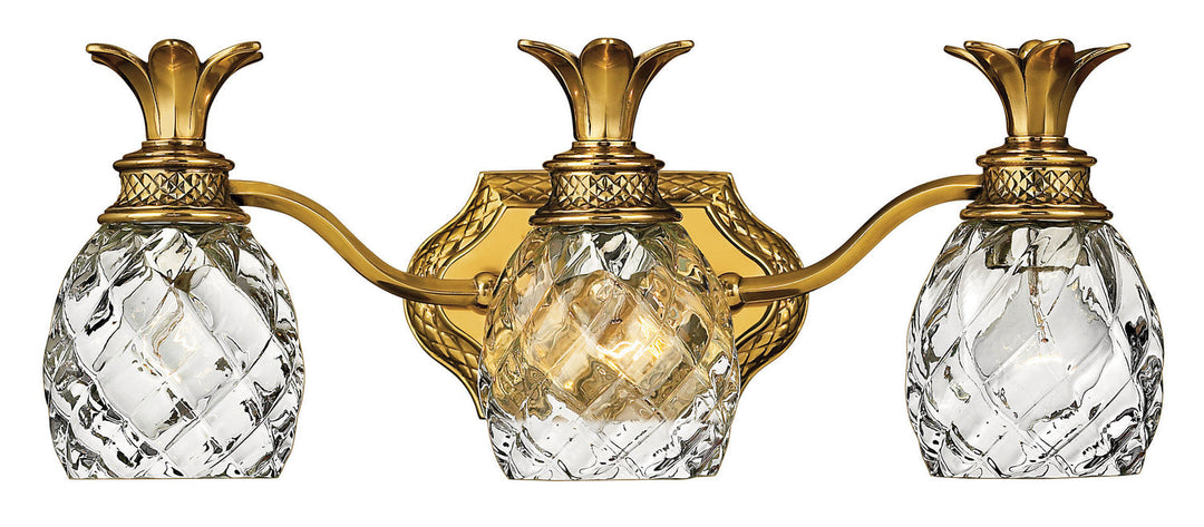 Plantation LED Bath in Burnished Brass