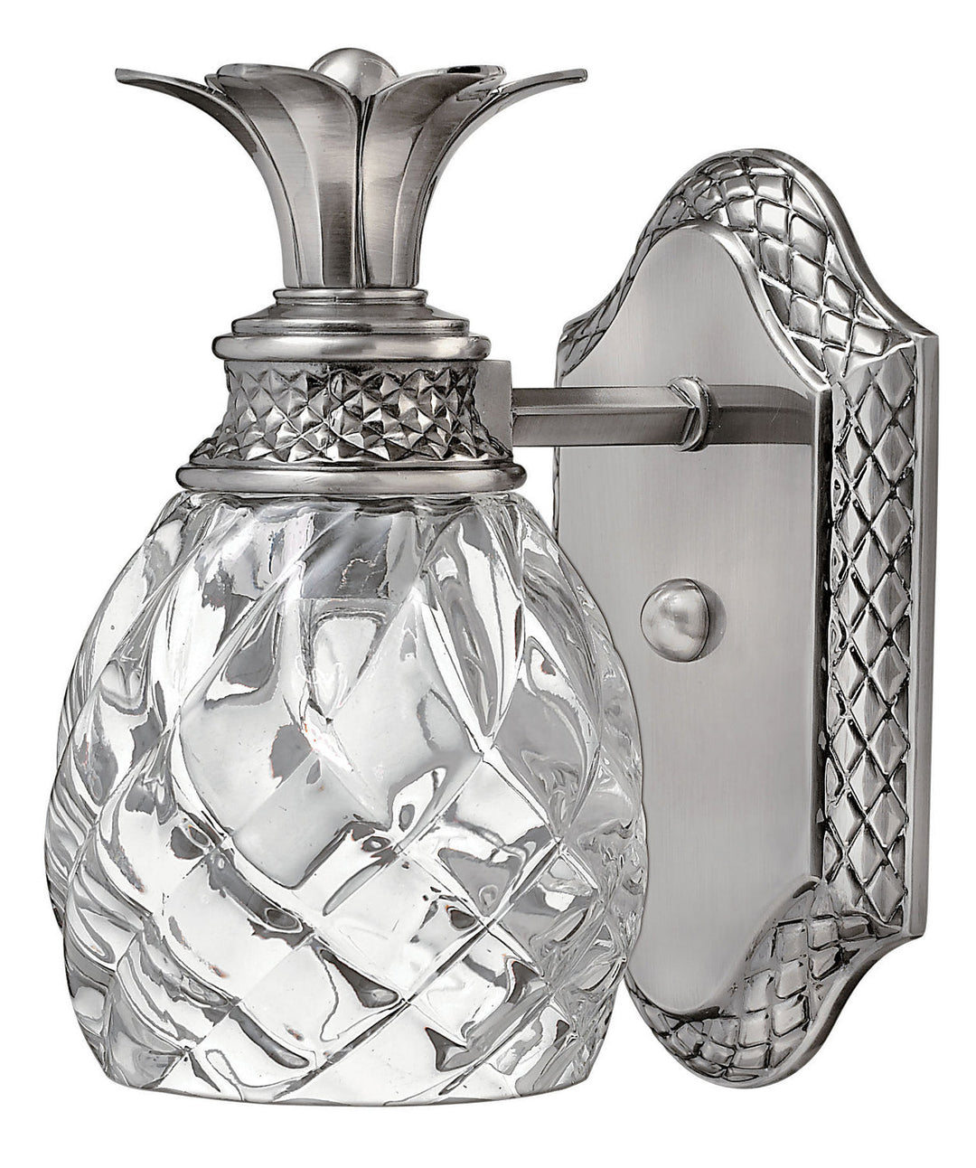 Plantation LED Bath Sconce in Polished Antique Nickel