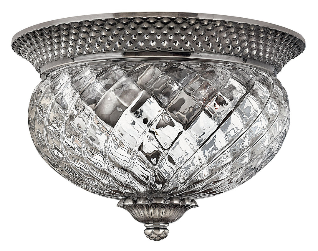 Plantation LED Flush Mount in Polished Antique Nickel