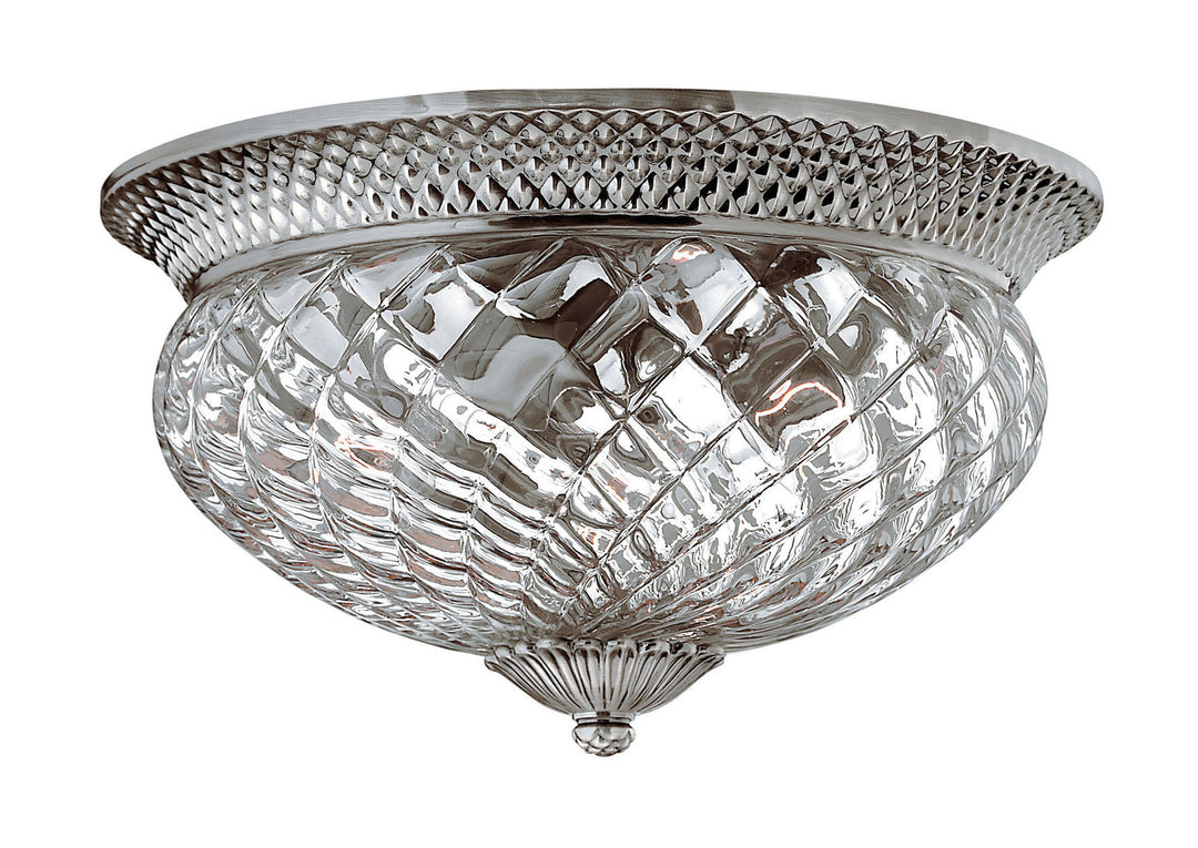 Plantation LED Flush Mount in Polished Antique Nickel