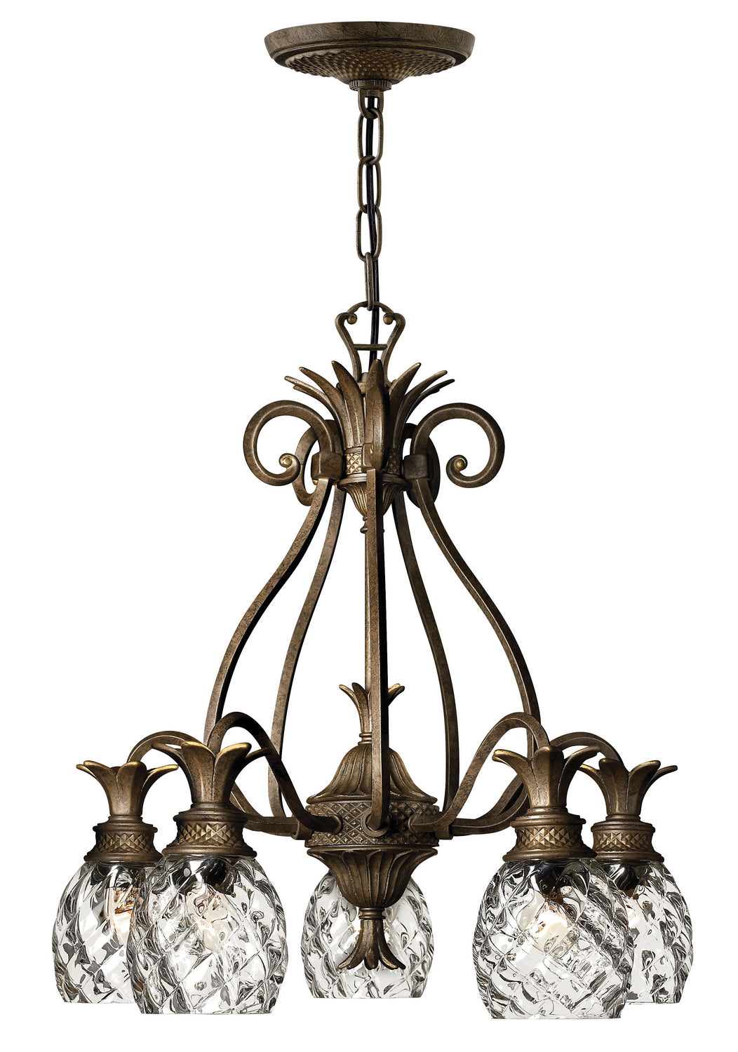 Plantation LED Foyer Pendant in Pearl Bronze