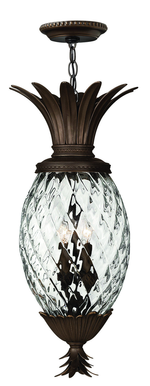 Plantation LED Hanging Lantern in Copper Bronze