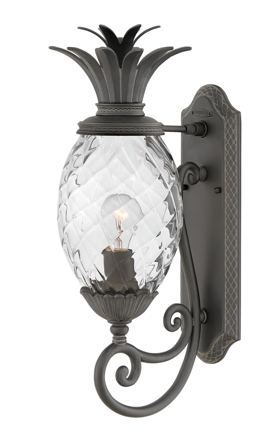 Plantation LED Outdoor Lantern in Museum Black