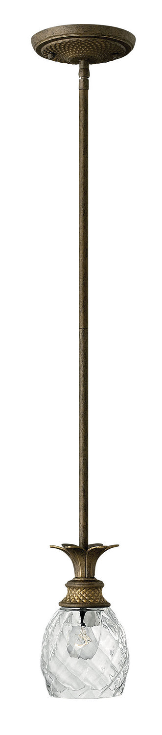 Plantation LED Pendant in Pearl Bronze