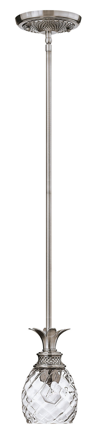 Plantation LED Pendant in Polished Antique Nickel