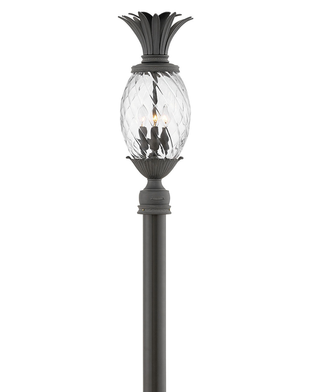 Plantation LED Post Top or Pier Mount Lantern in Museum Black