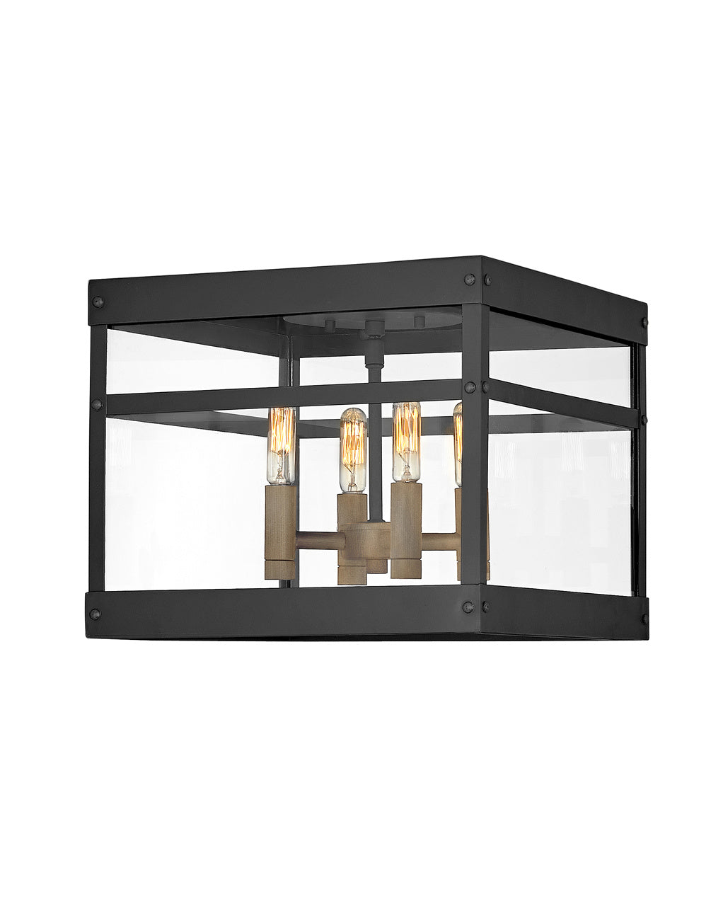 Porter LED Hanging Lantern in Black