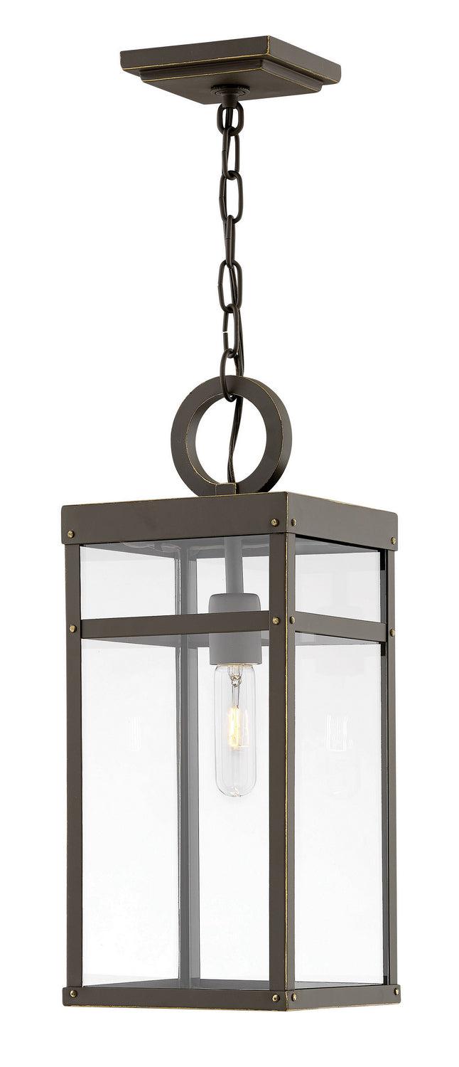 Porter LED Hanging Lantern in Oil Rubbed Bronze