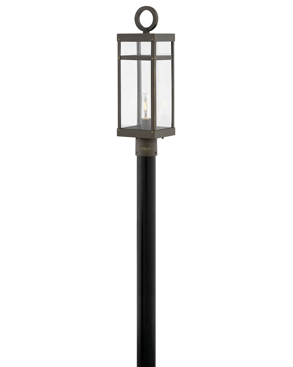 Porter LED Post Top or Pier Mount Lantern in Oil Rubbed Bronze