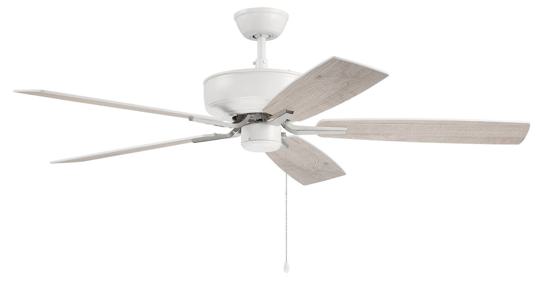 Pro Plus 52" Fan 52" Ceiling Fan in White/Polished Nickel