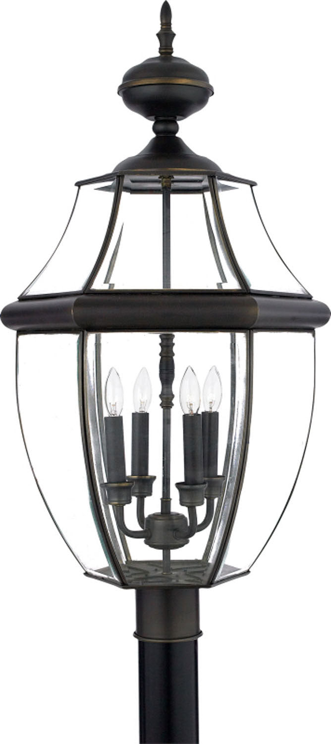 Quoizel Four Light Outdoor Post Mount