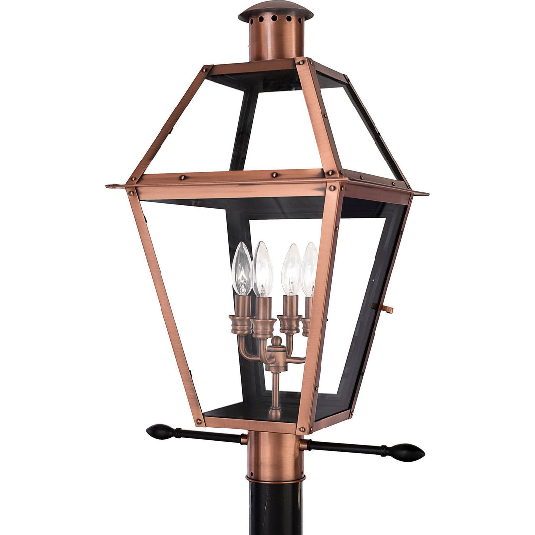 Quoizel Four Light Outdoor Post Mount