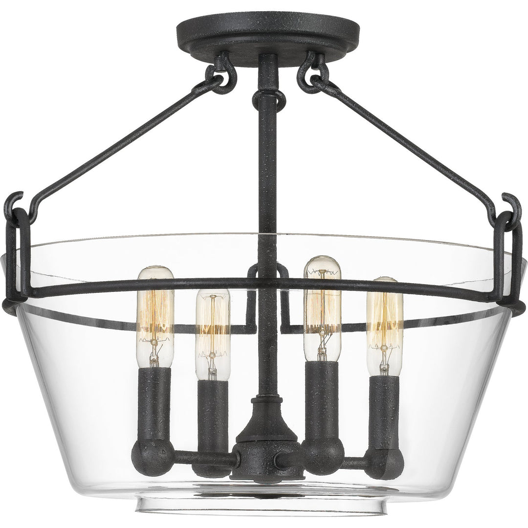 Quoizel Four Light Semi-Flush Mount