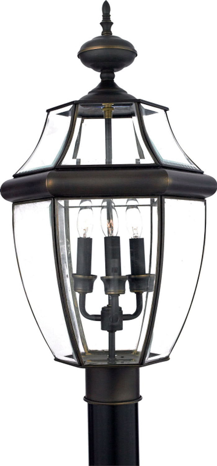Quoizel Three Light Outdoor Post Lantern